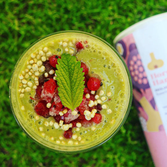 Avstressande smoothie med citronmeliss