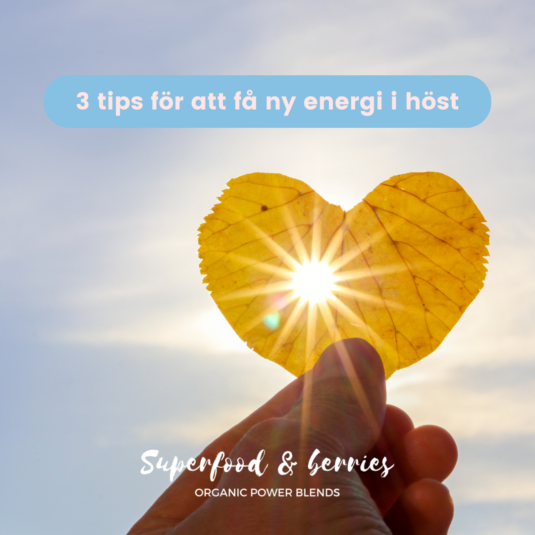 3 tips för att få ny energi i höst
