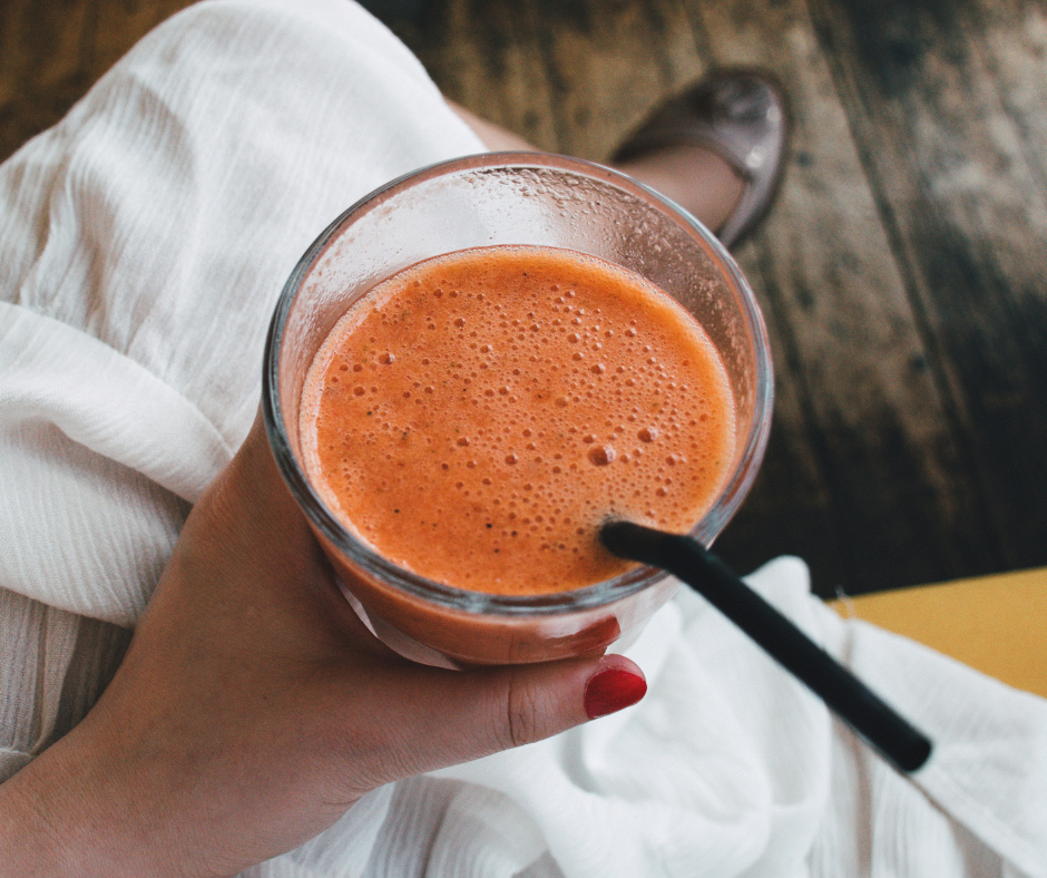 Orange smoothie för fokus, minne och koncentration