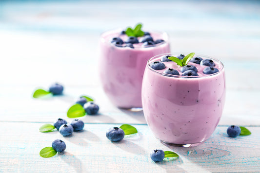 Snabbfrukost med ekologisk superfood och blåbär